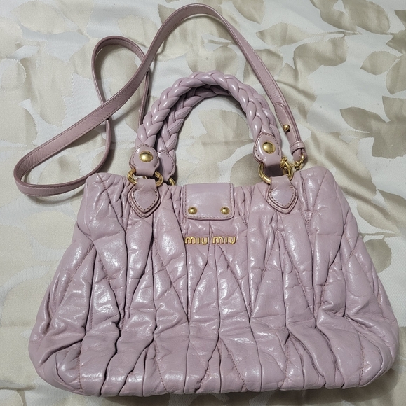 Miu Miu 2 Way Handbag & Crossbody Lilac - Picture 3 of 11